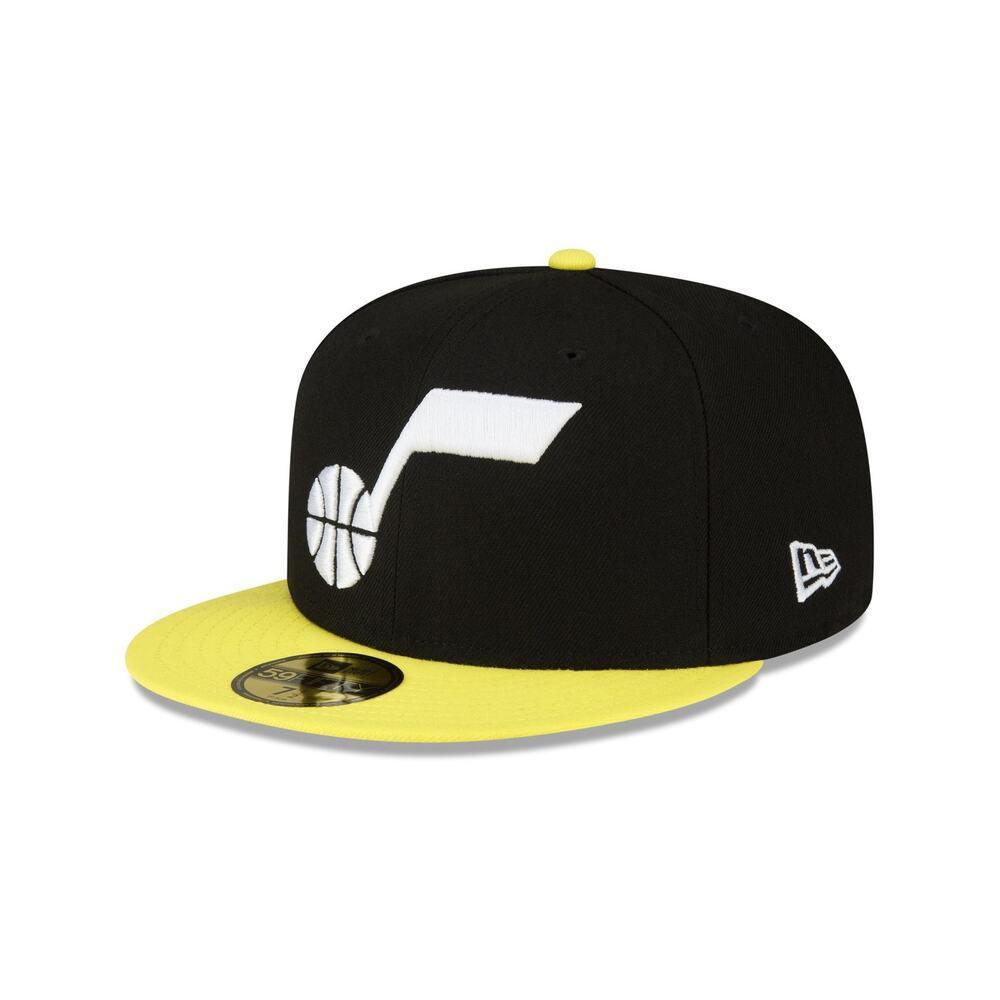 NWT New Era Utah Jazz 59FIFTY Fitted Hat Two-Tone NBA Cap Size 7 7/8
